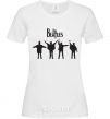 Women's T-shirt THE BEATLES team White фото