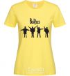 Women's T-shirt THE BEATLES team cornsilk фото