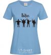 Women's T-shirt THE BEATLES team sky-blue фото