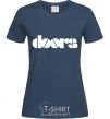 Women's T-shirt THE DOORS navy-blue фото