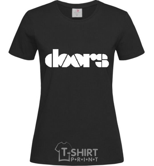 Women's T-shirt THE DOORS black фото