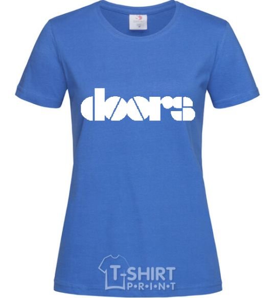 Women's T-shirt THE DOORS royal-blue фото