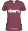 Women's T-shirt THE DOORS burgundy фото