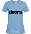 Women's T-shirt THE DOORS sky-blue фото