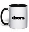 Mug with a colored handle THE DOORS black фото