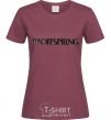 Women's T-shirt THE OFFSPRING burgundy фото