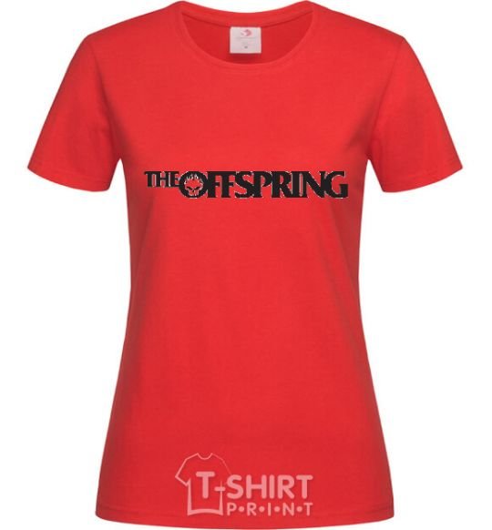 Women's T-shirt THE OFFSPRING red фото