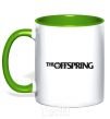 Mug with a colored handle THE OFFSPRING kelly-green фото