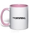 Mug with a colored handle THE OFFSPRING light-pink фото