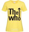 Women's T-shirt THE WHO cornsilk фото