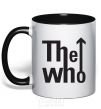 Mug with a colored handle THE WHO black фото