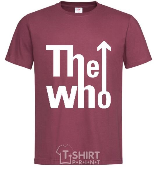 Мужская футболка THE WHO Бордовый фото