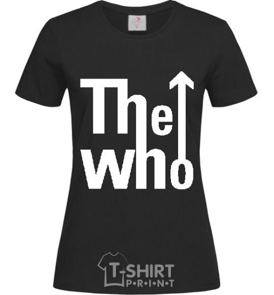 Women's T-shirt THE WHO black фото