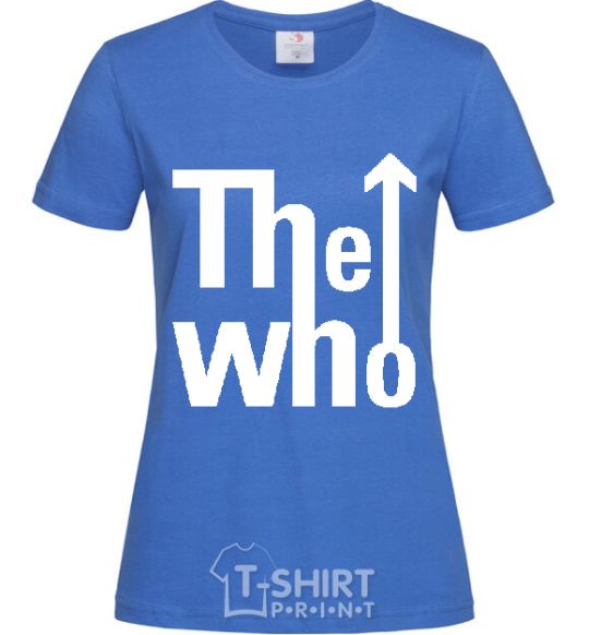 Женская футболка THE WHO Ярко-синий фото