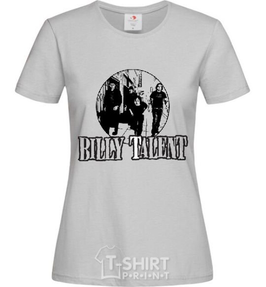 Women's T-shirt BILLY TALENT grey фото