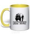 Mug with a colored handle BILLY TALENT yellow фото