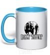 Mug with a colored handle BILLY TALENT sky-blue фото