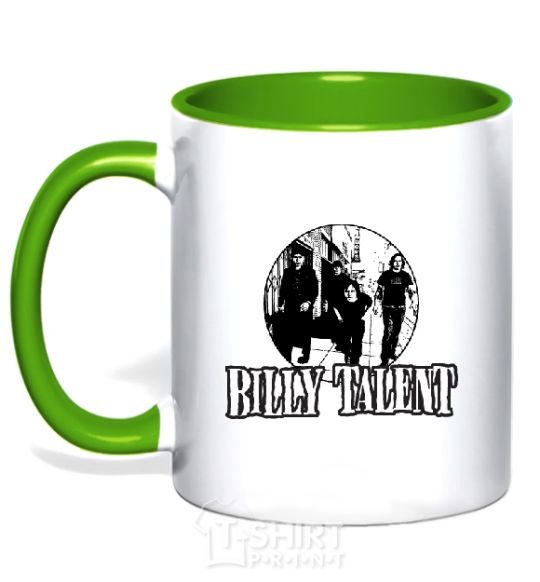 Mug with a colored handle BILLY TALENT kelly-green фото