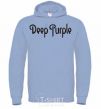 Men`s hoodie DEEP PURPLE sky-blue фото
