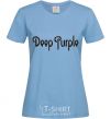 Women's T-shirt DEEP PURPLE sky-blue фото