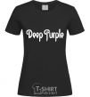 Women's T-shirt DEEP PURPLE black фото
