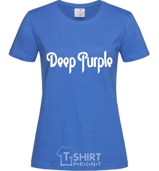 Women's T-shirt DEEP PURPLE royal-blue фото