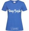 Women's T-shirt DEEP PURPLE royal-blue фото