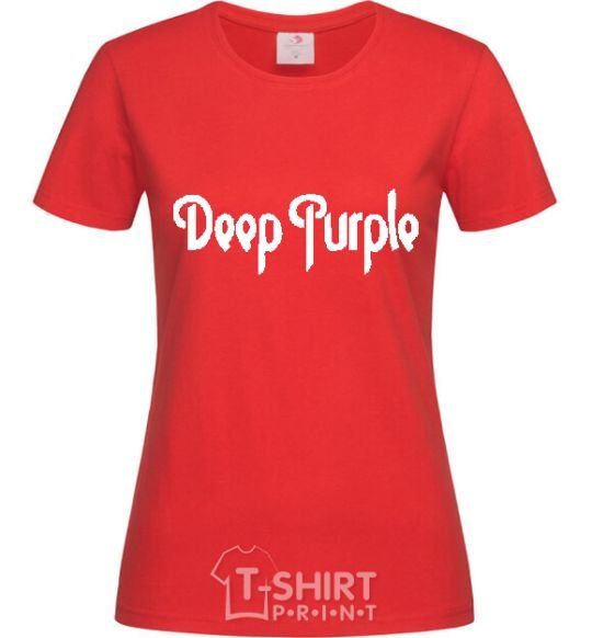 Women's T-shirt DEEP PURPLE red фото