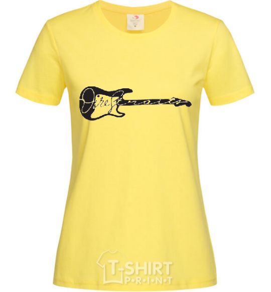 Women's T-shirt DIRE STRAITS cornsilk фото