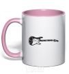 Mug with a colored handle DIRE STRAITS light-pink фото