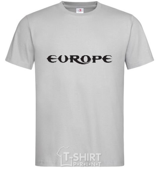 Мужская футболка EUROPE Серый фото