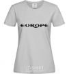Women's T-shirt EUROPE grey фото