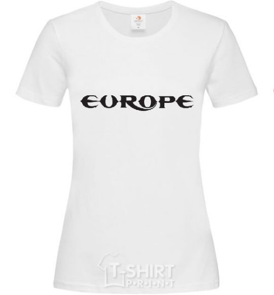 Women's T-shirt EUROPE White фото
