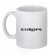 Ceramic mug EUROPE White фото