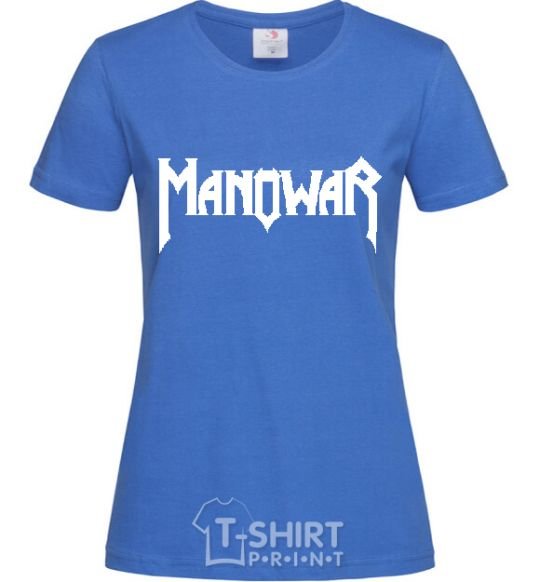 Women's T-shirt MANOWAR royal-blue фото