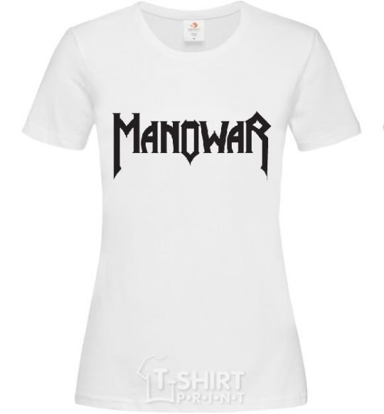 Women's T-shirt MANOWAR White фото