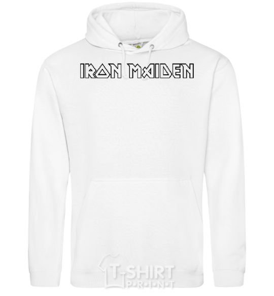 Men`s hoodie IRON MAIDEN White фото