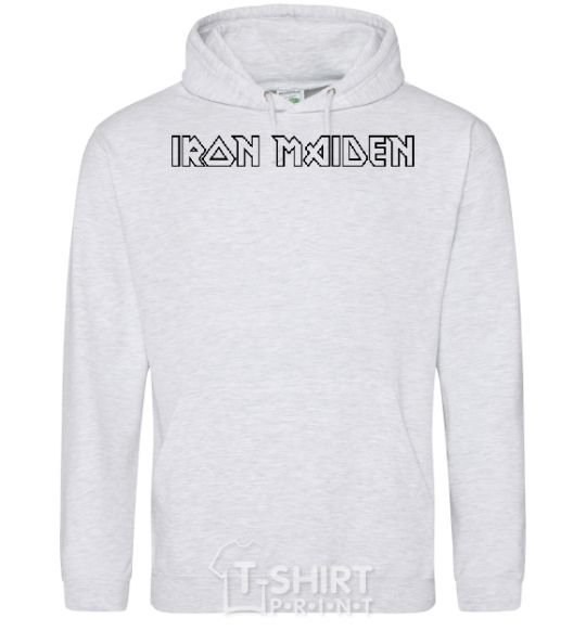 Men`s hoodie IRON MAIDEN sport-grey фото