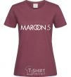 Женская футболка MAROON 5 Бордовый фото