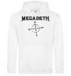 Men`s hoodie MEGADETH White фото