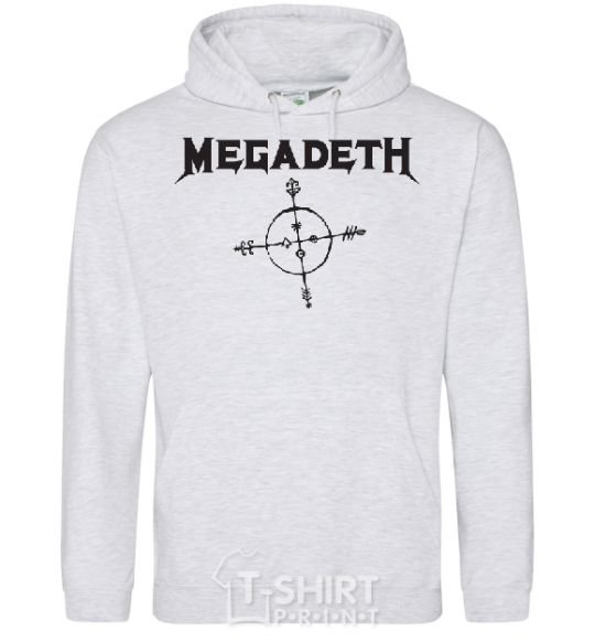 Men`s hoodie MEGADETH sport-grey фото