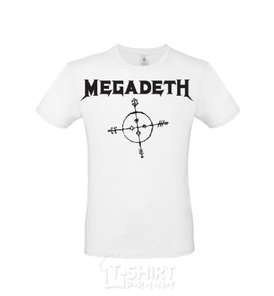 Мужская футболка MEGADETH Белый фото