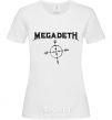 Женская футболка MEGADETH Белый фото