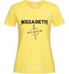 Женская футболка MEGADETH Лимонный фото