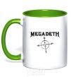 Чашка с цветной ручкой MEGADETH Зеленый фото