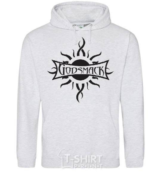 Men`s hoodie GODSMACK sport-grey фото