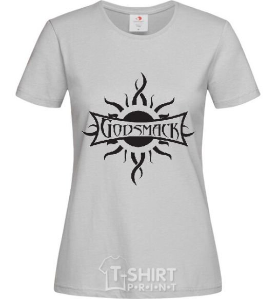 Women's T-shirt GODSMACK grey фото