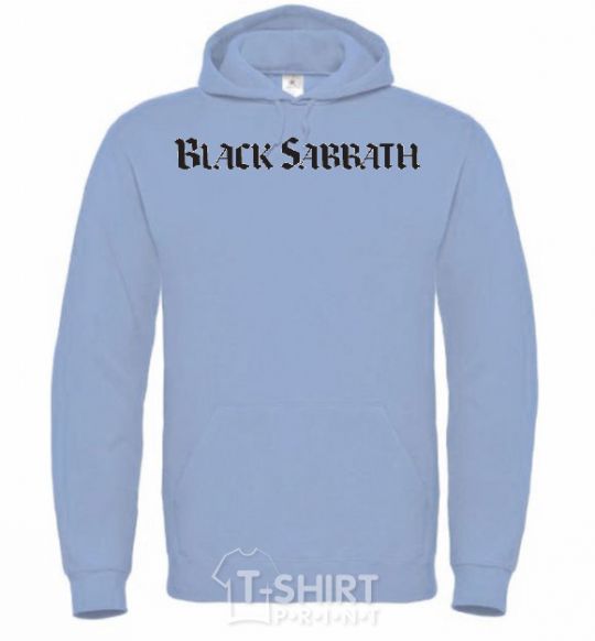 Men`s hoodie BLACK SABBATH sky-blue фото