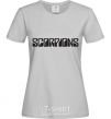 Women's T-shirt SORPIONS grey фото