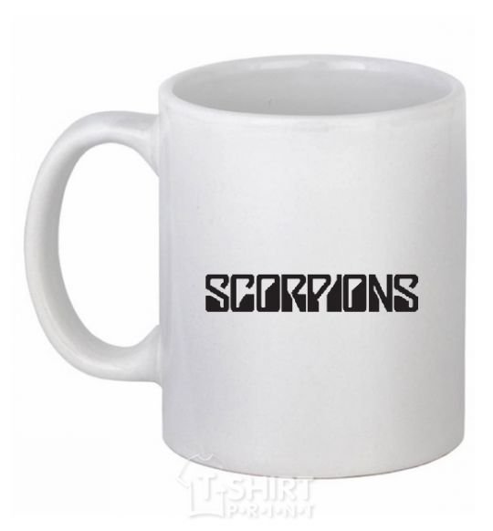 Ceramic mug SORPIONS White фото